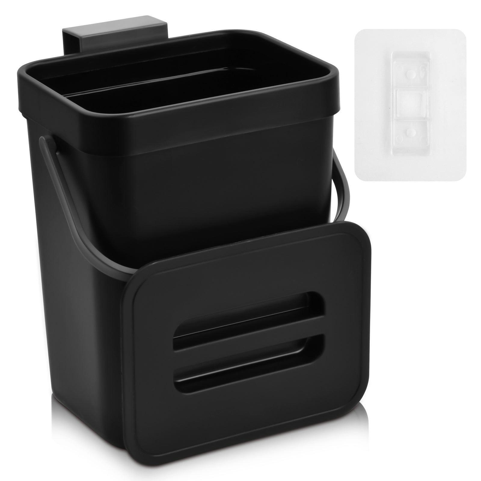 WasteWise | Compacte keukencompostbak – Afvalbak voor op het aanrecht en om op te hangen