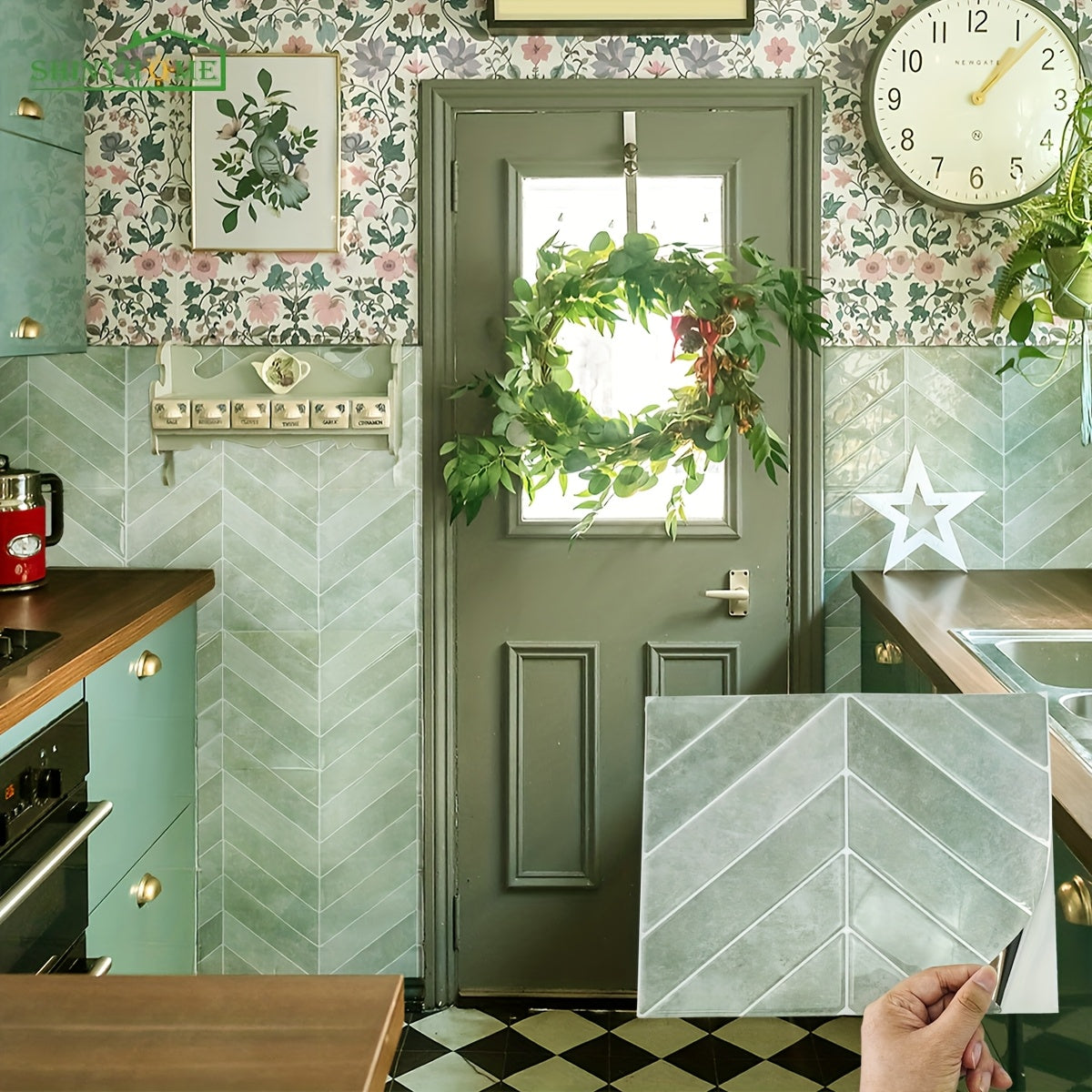 GeoTile | 3D Peel & Stick Muurtegels - Waterdicht, Oliebestendig PU Achterwand voor Keuken & Badkamer