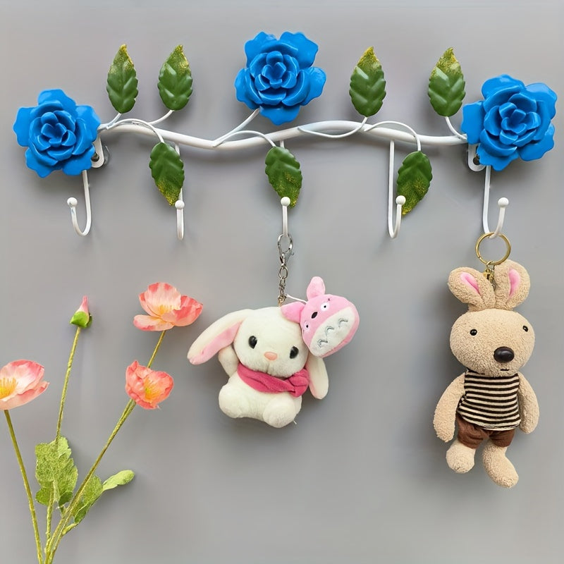 HookPetal | Creatieve IJzeren Rozen Wandhaken – Rustieke Decoratieve Haken