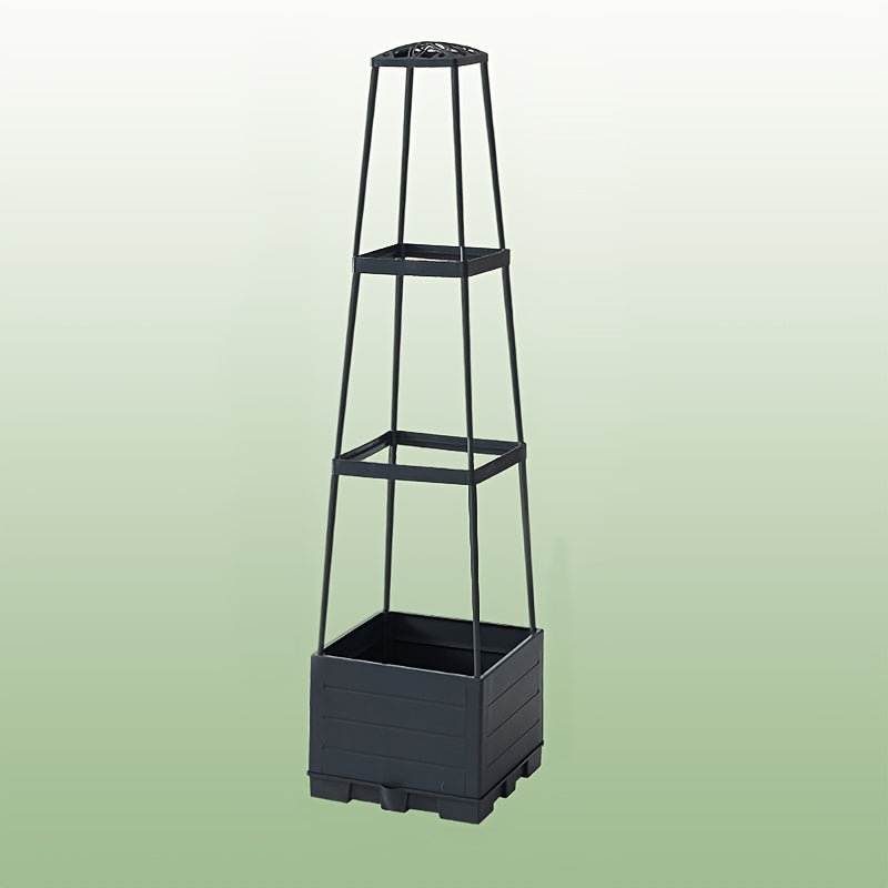 GridGrow | Zelfbewaterende Tomatenplantbox – Duurzame Plastic Vierkante Plantenbak