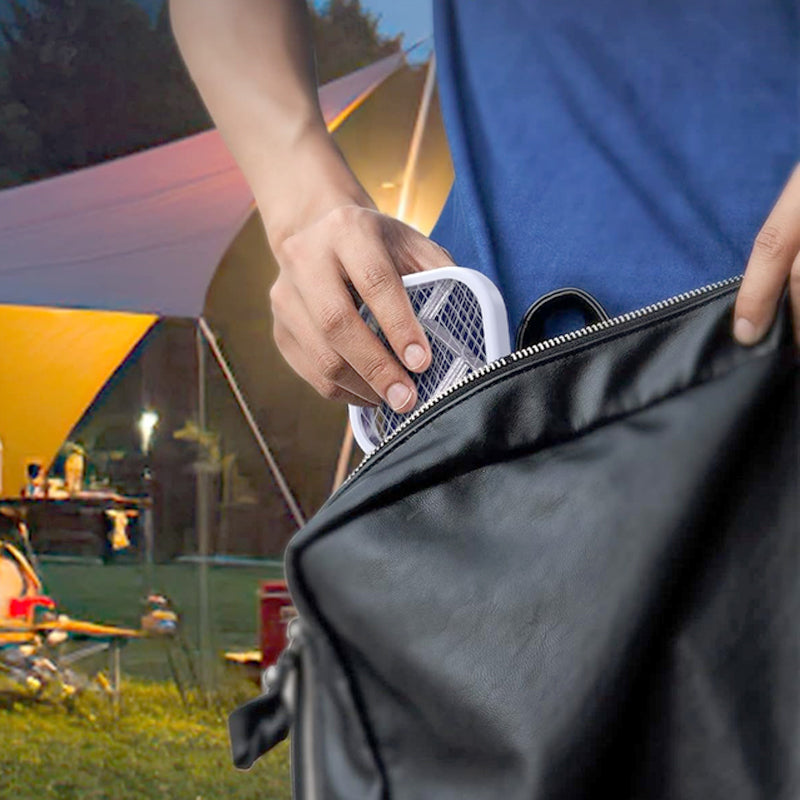 BuzzZap | USB Mini elektrische vliegenmepper – oplaadbaar, draagbaar insectendodend apparaat, draagbare muggen- en vliegenverdelger