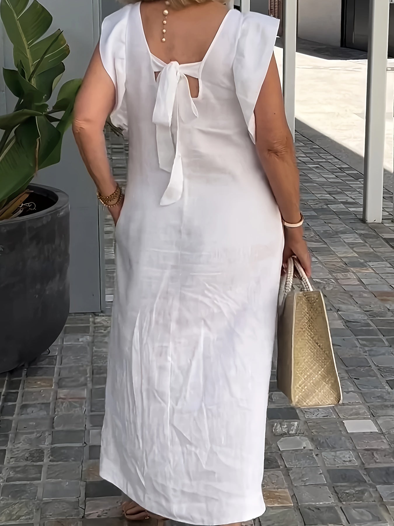 Ulyssa | Chique damesjurk voor dagelijks gebruik – Casual, elegante midi-jurk voor de zomer