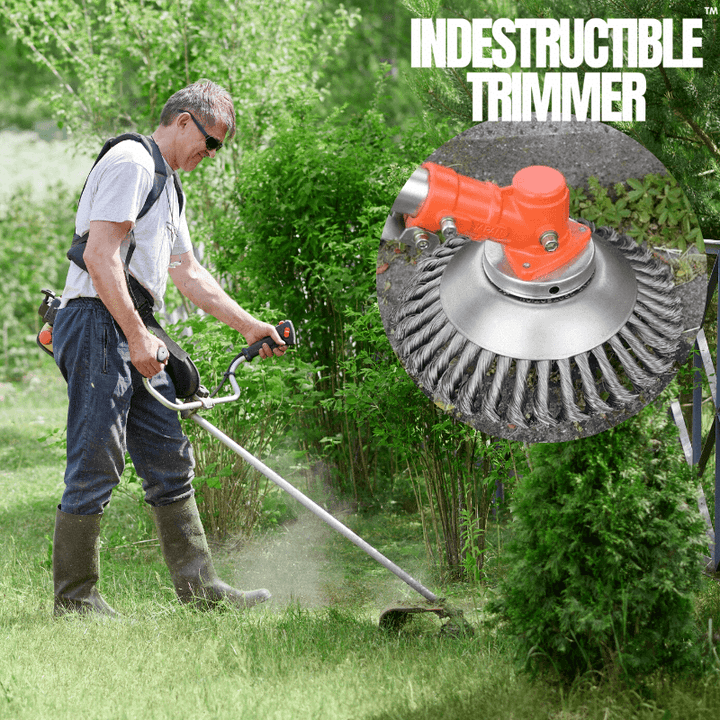 GrassRipper | Zware stalen draadtrimmerkop voor borstelsnijder en onkruidverwijdering