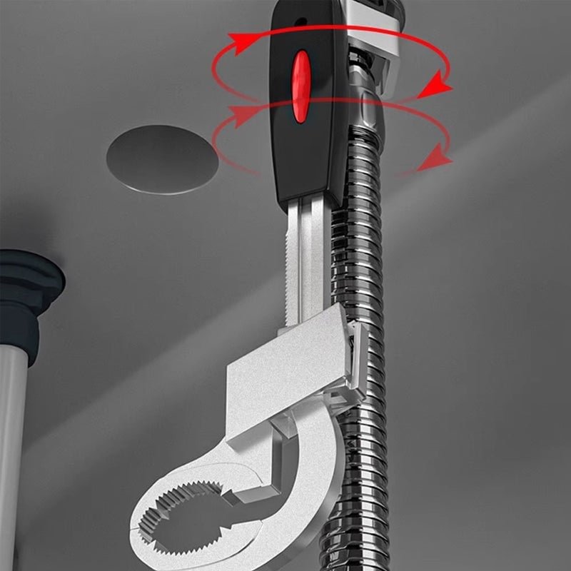 Lumifix | Multifunctionele badkamersleutelset – aluminiumlegering, ergonomisch, verstelbaar, duurzaam voor leidingen