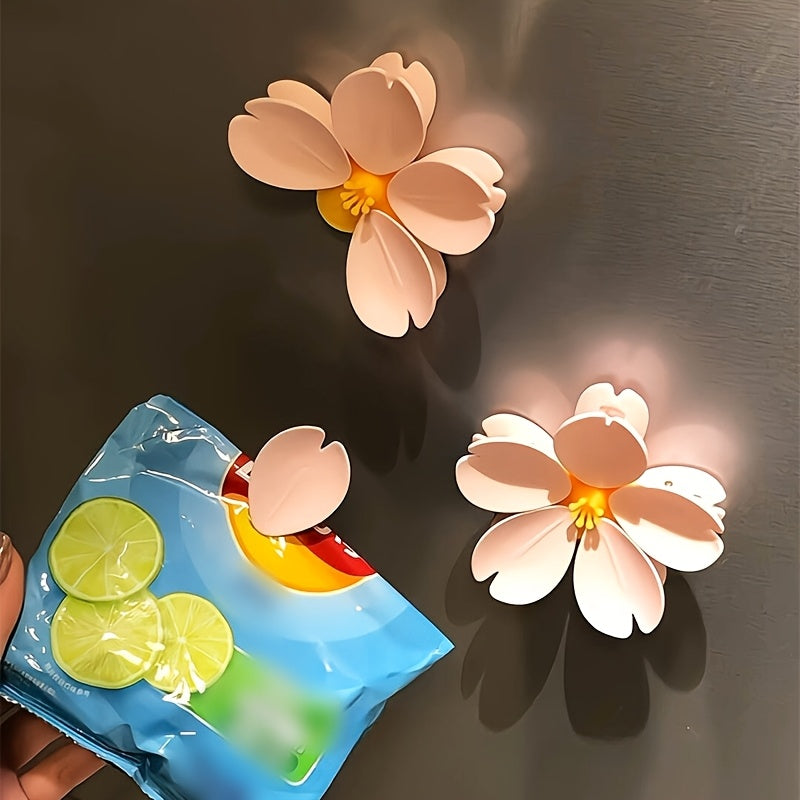 SakuraClip | Roze Kersenbloesem Koelkastmagneet Clip – Decoratieve Bloemenmagneet voor Keuken
