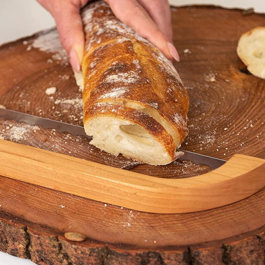 CrustCutter | Broodmes - gekarteld precisiemes voor perfecte plakjes, behoudt broodvorm
