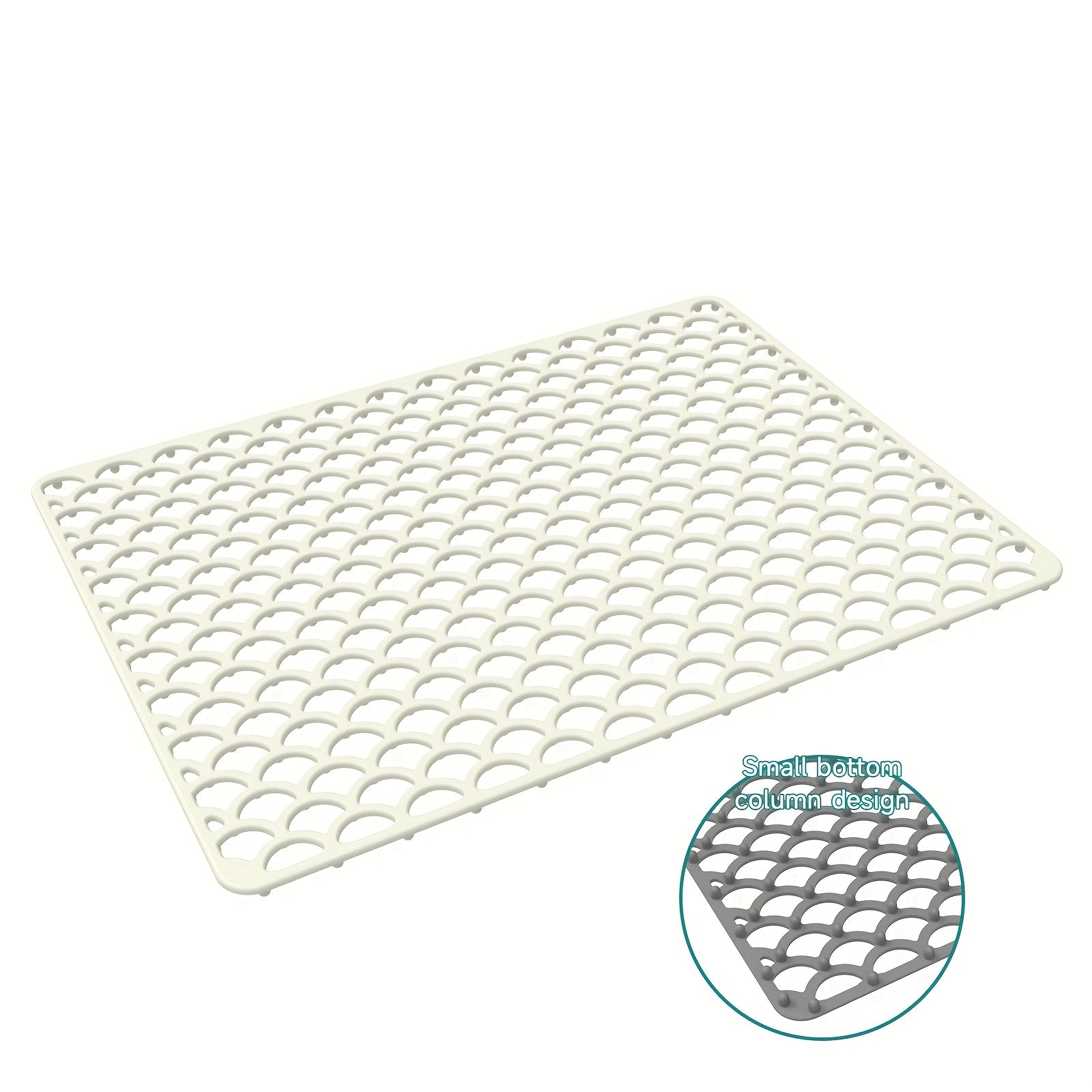 FlexMat | Antislip siliconen gootsteenmat met afvoer en filtergaas