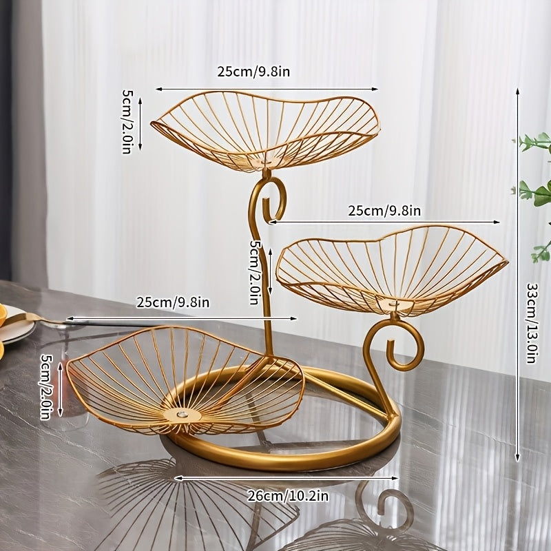 TrayTiers | Fruitschaalstandaard met 3 niveaus - Elegant dienblad voor snacks en desserts