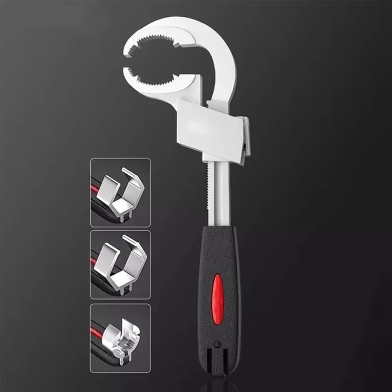 Lumifix | Multifunctionele badkamersleutelset – aluminiumlegering, ergonomisch, verstelbaar, duurzaam voor leidingen