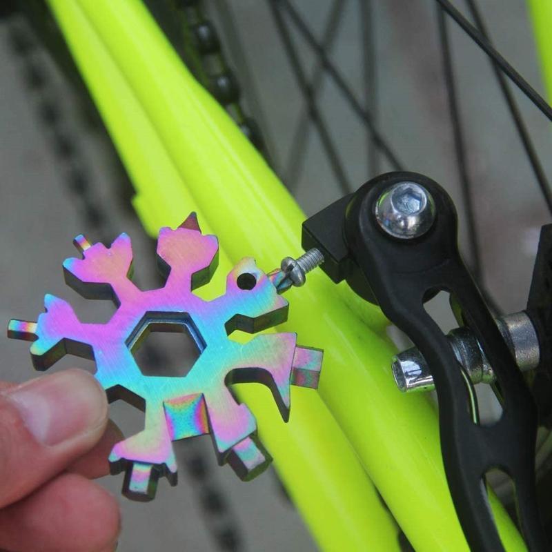 BlizTool | 18-in-1 sneeuwvlok multitool van roestvrij staal