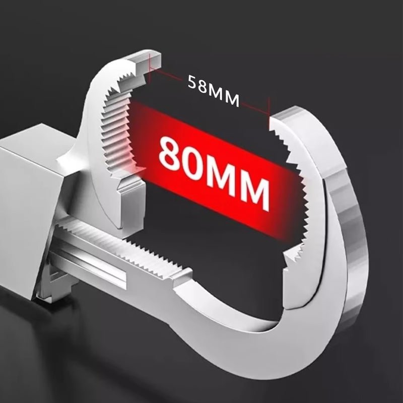 Lumifix | Multifunctionele badkamersleutelset – aluminiumlegering, ergonomisch, verstelbaar, duurzaam voor leidingen