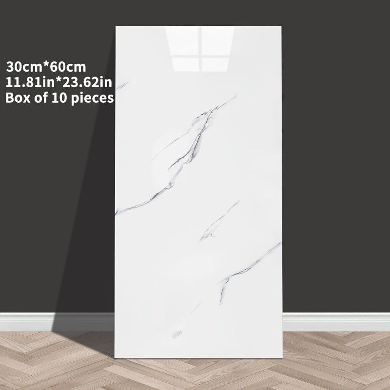 MarbLuxe | Marmer effect Zelfklevende Muurtegels - Waterdichte Vinyl Foam Stickers voor Keuken, Badkamer, Woonkamer