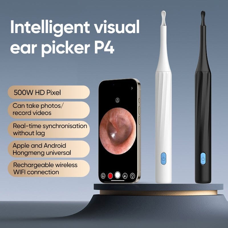 EarScope | HD Camera Oorreiniger – Draadloos WiFi, Oplaadbaar, LED-verlichting Otoscoop