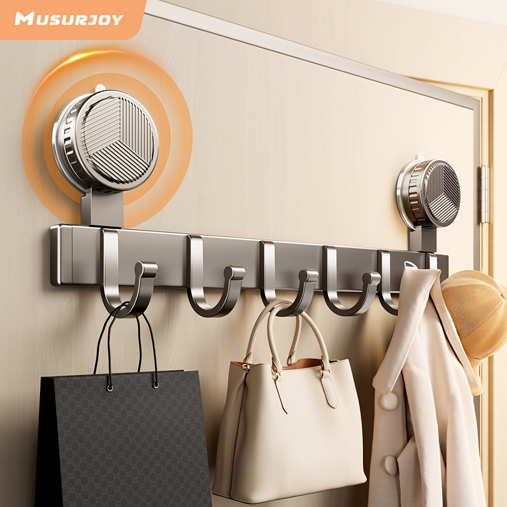 SureGrip | Zwaar uitgevoerde zuignaphaak – Deurorganizer voor handdoeken, jassen, sleutels