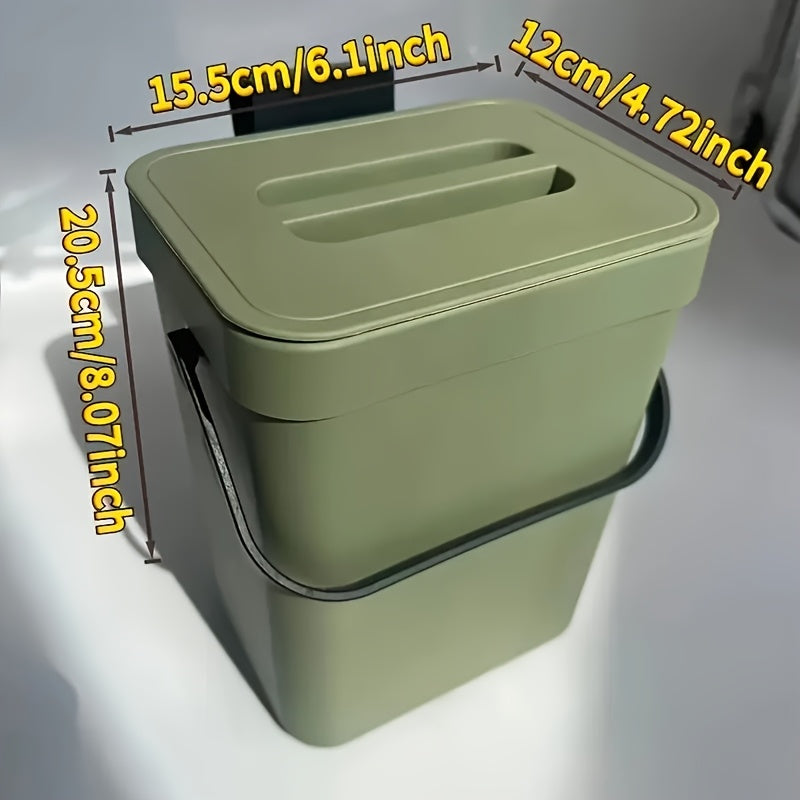 WasteWise | Compacte keukencompostbak – Afvalbak voor op het aanrecht en om op te hangen