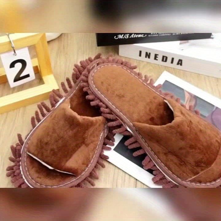 SoleSweep | Microvezel Mop Slippers met Verwijderbare Schoonmaak Pads - Handenvrije vloeren afstoffen glijbanen