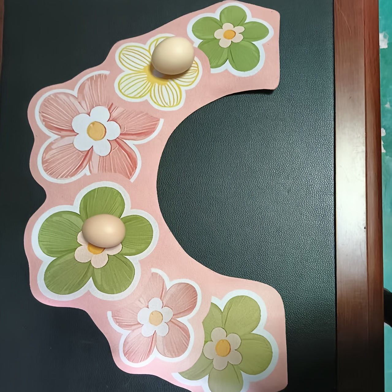 PetalStep | U-Vormige Bloemen Badmat – Antislip, Sneldrogend, Waterabsorberend