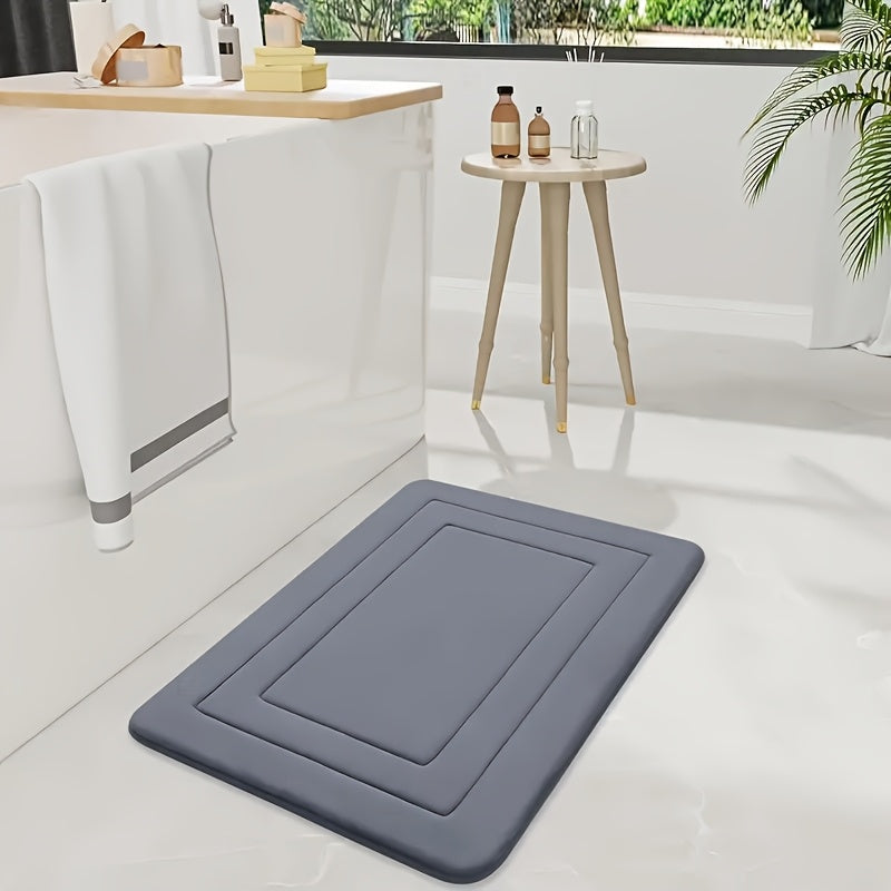 PlushStep | Vintage koraalkleurige fleece badmat – absorberend, antislip, zacht tapijt voor keuken en badkamer