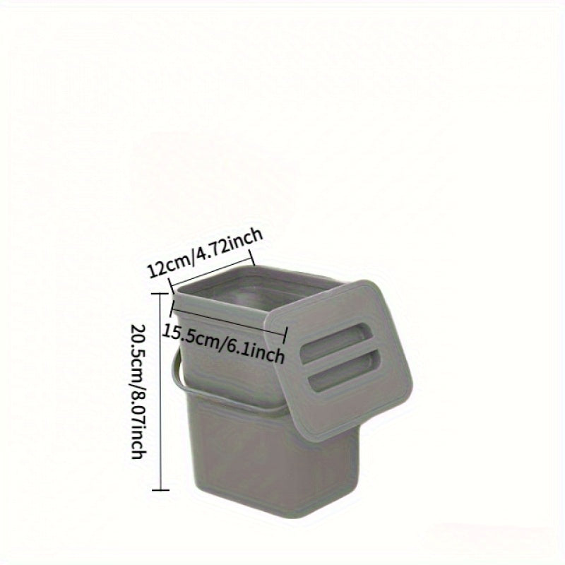 WasteWise | Compacte keukencompostbak – Afvalbak voor op het aanrecht en om op te hangen