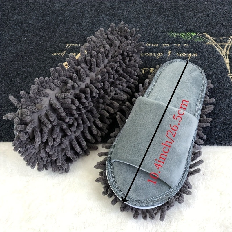SoleSweep | Microvezel Mop Slippers met Verwijderbare Schoonmaak Pads - Handenvrije vloeren afstoffen glijbanen