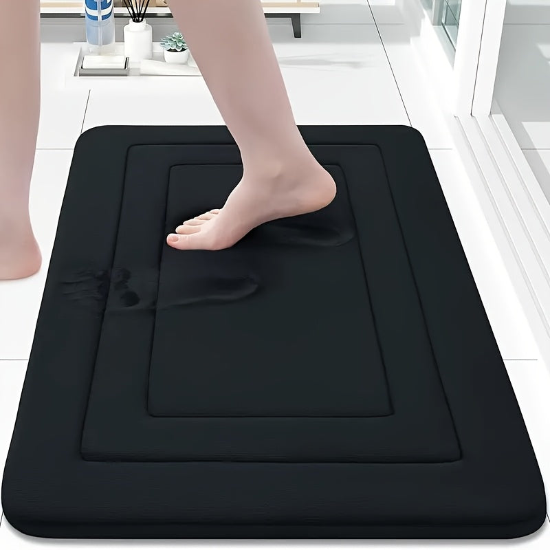 PlushStep | Vintage koraalkleurige fleece badmat – absorberend, antislip, zacht tapijt voor keuken en badkamer