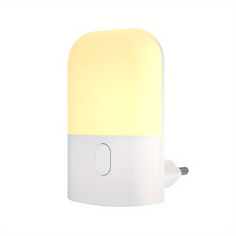 NightGlow | Plug-in LED nachtlampje, Mini warm wit licht met instelbare helderheid