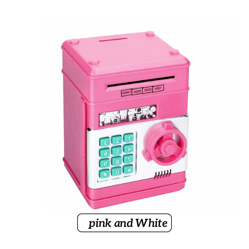 MiniVault | ATM-spaarpot met wachtwoord, elektronische munt- en geldkluis, spaarpot voor kinderen