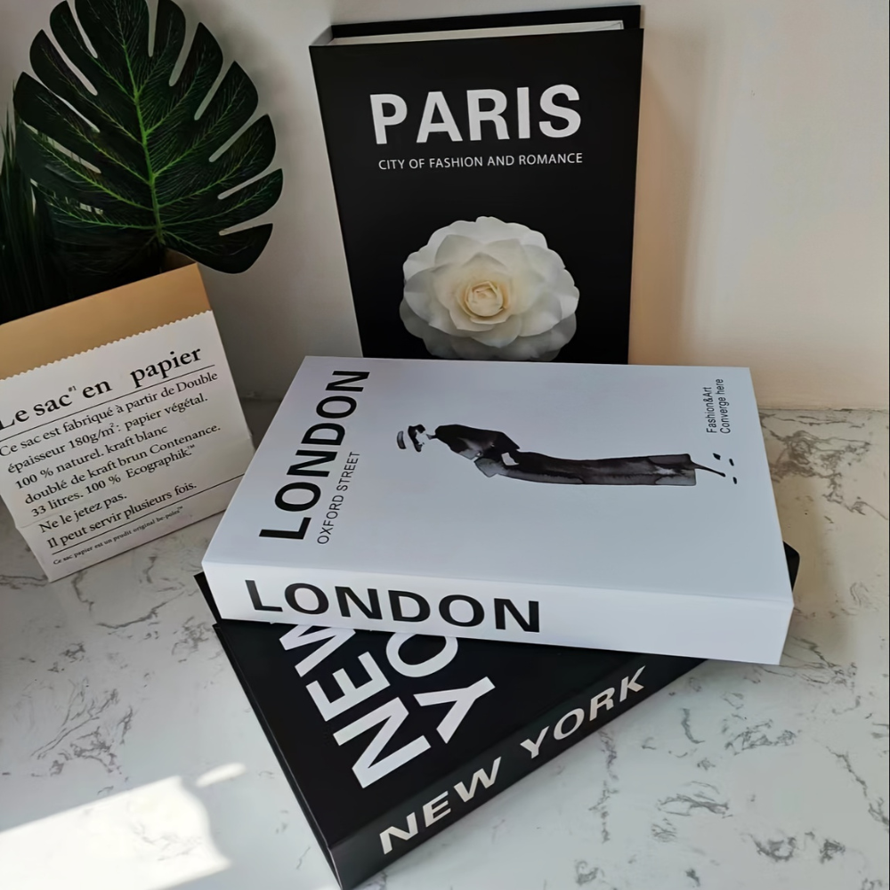 StyloBooks | Moderne decoratieve boeken set – Nep-designboeken voor salontafel, boekenplank
