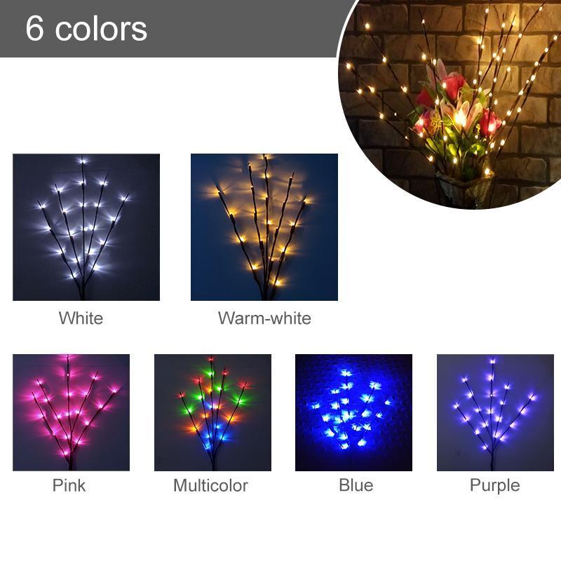 FlareTwigs | LED Decoratief Twijglampje - Takkenontwerp, Batterijgevoed voor Home Decor & Sfeerverlichting