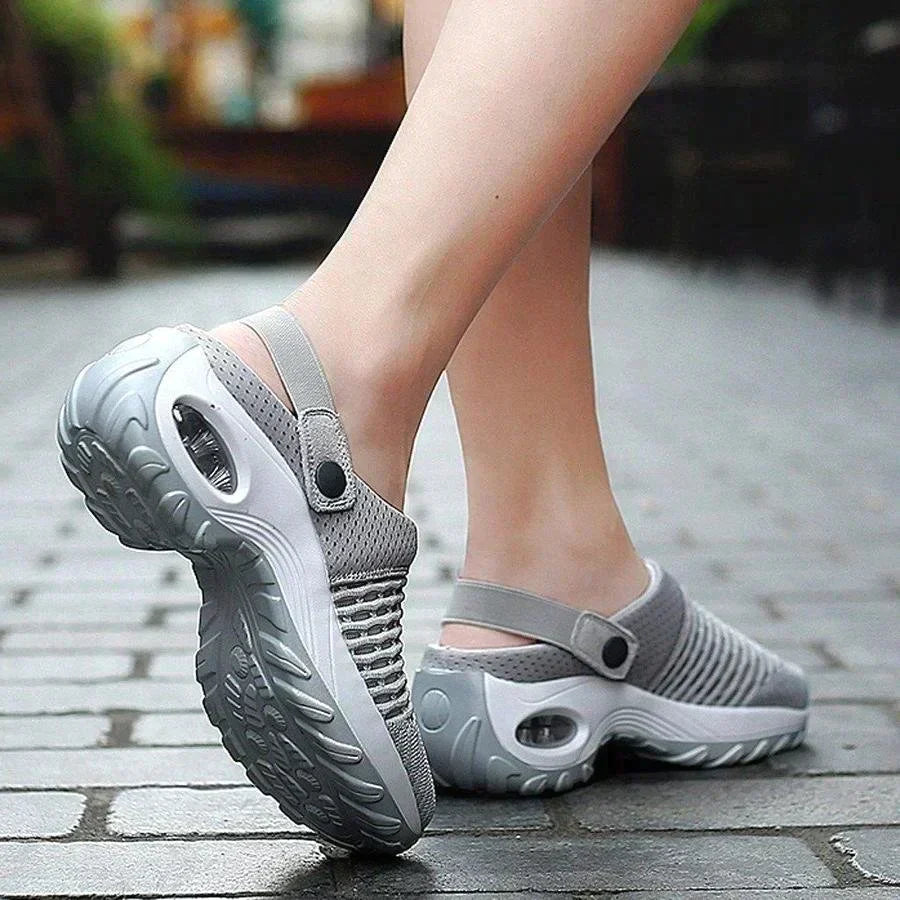 ComfyClog | Orthopedische Damesklompen met Luchtgepolsterde Zool – Ademend Mesh Slip-On