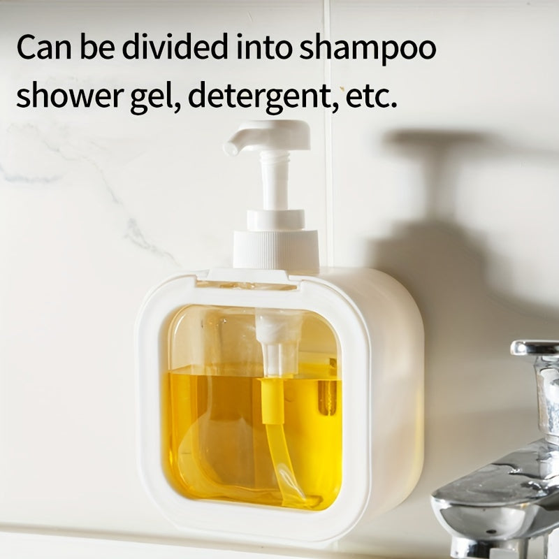 Dispenza | Wandmontage Zonder Boren Transparante Dispenser Fles voor Keuken & Badkamer