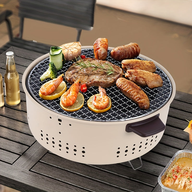 QuickGrill | Houtskool Grill Kachel - Draagbaar, Compact, Ideaal voor Buiten-BBQ