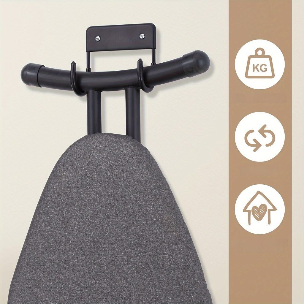 IronHook | RVS Strijkplankhaak & Rekplaat – Duurzame Vervanging voor Strijkplankaccessoires
