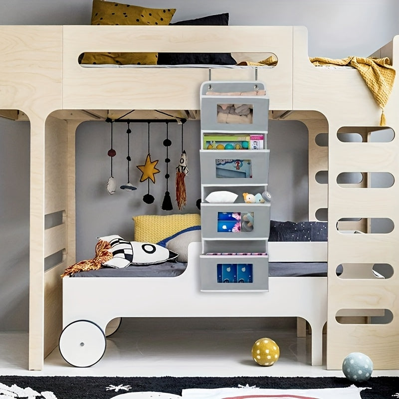 FoldTier | Hangende stoffen organizer – grote opbergzak voor kast, slaapkamer, badkamer