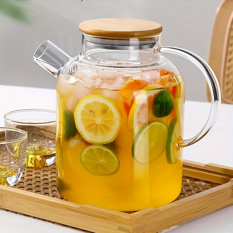 TeaVista | Borosilicaat glazen theepot met thee-ei - herbruikbaar, magnetronbestendig