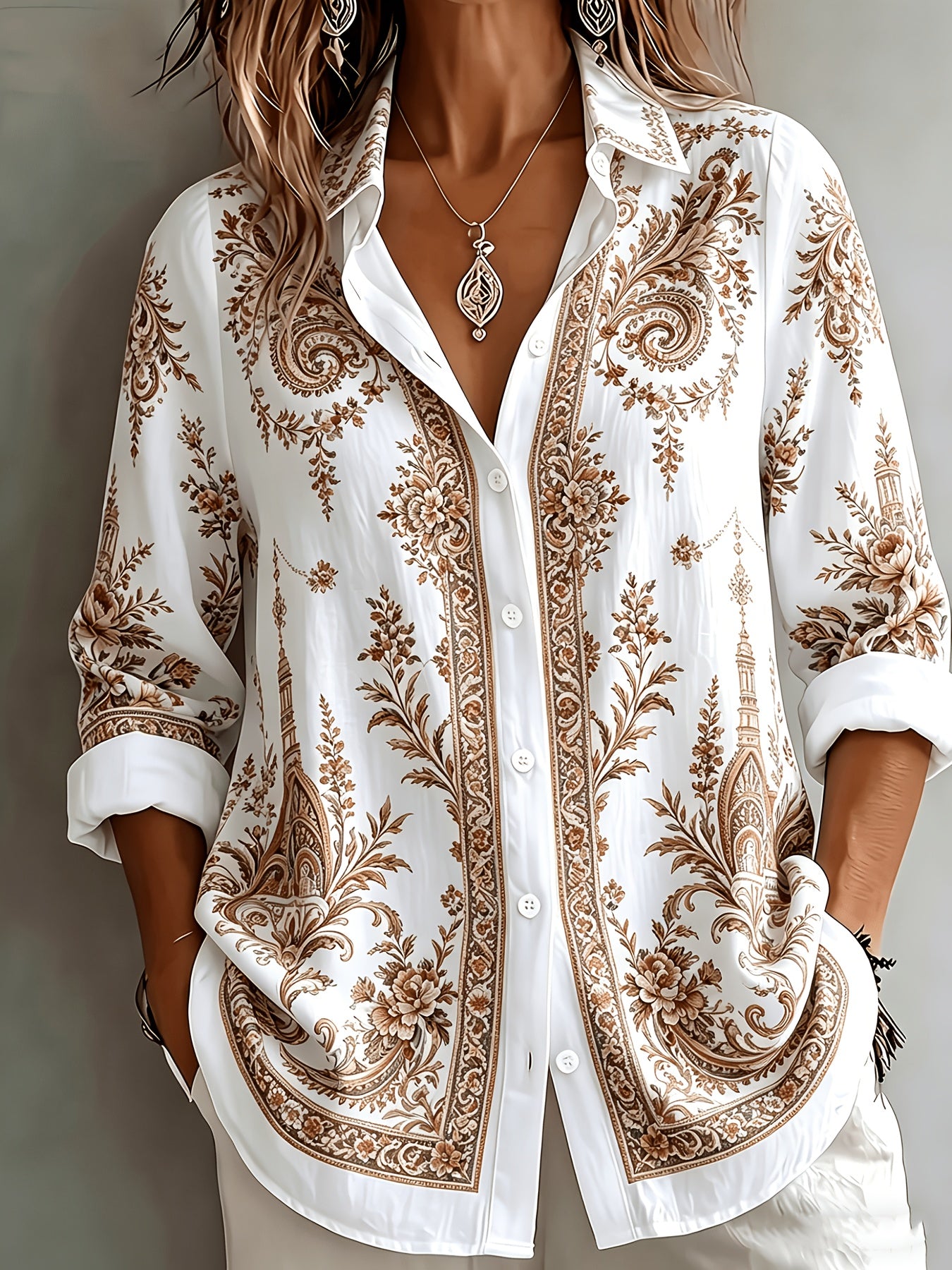 Velyn | Casual, elegante damesblouse – Ademende zomerbluis