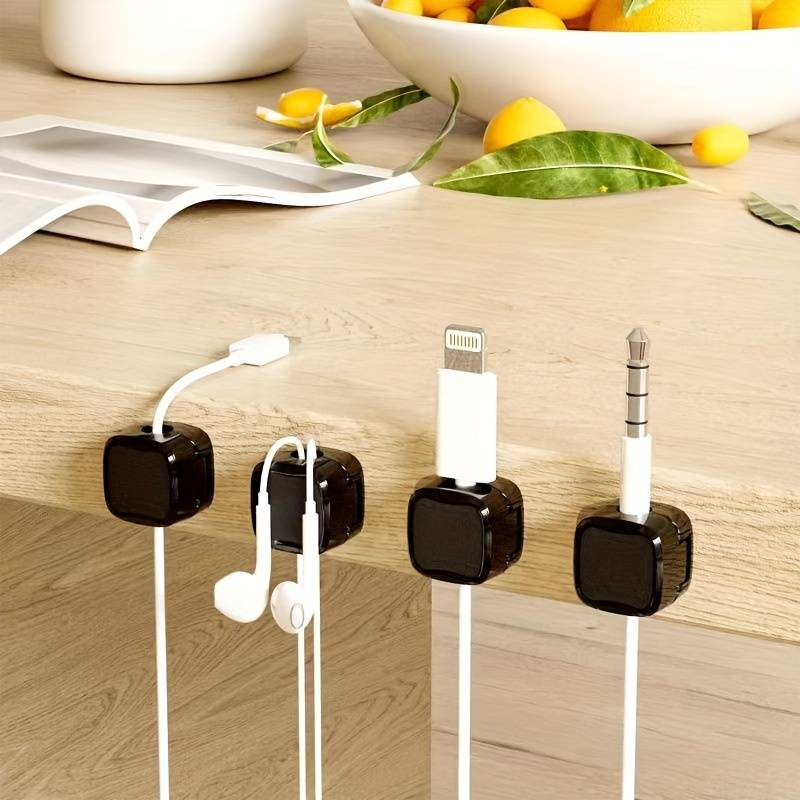 CordMag | Magnetische Kabel Organizer Clip, Bureau Dock Kabelhouder, Netjes Kabelbeheer voor Stroomkabels