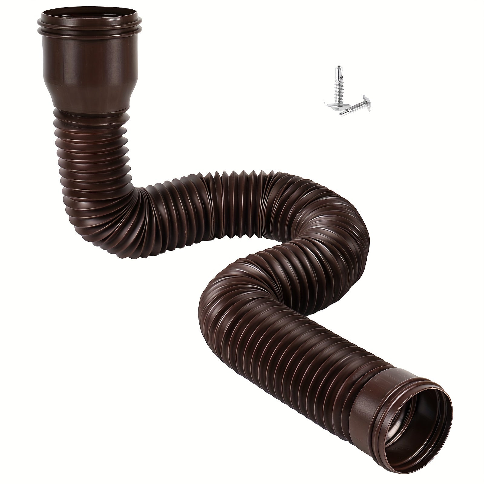 DrainStretch | Ronde regenpijpverlenging – Telescopische PE-regenwaterafvoerpijp, flexibele gootverbinding