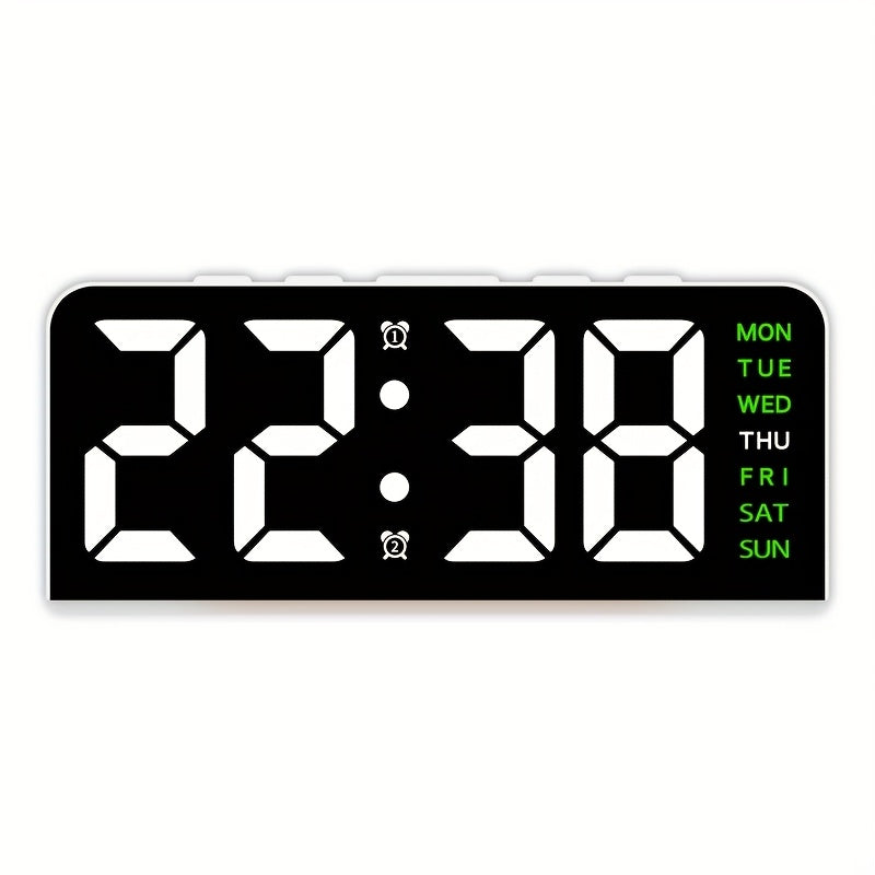 TimePulse | Digitale LED Wekker met Nachtlampje - Stil & Modern Ontwerp