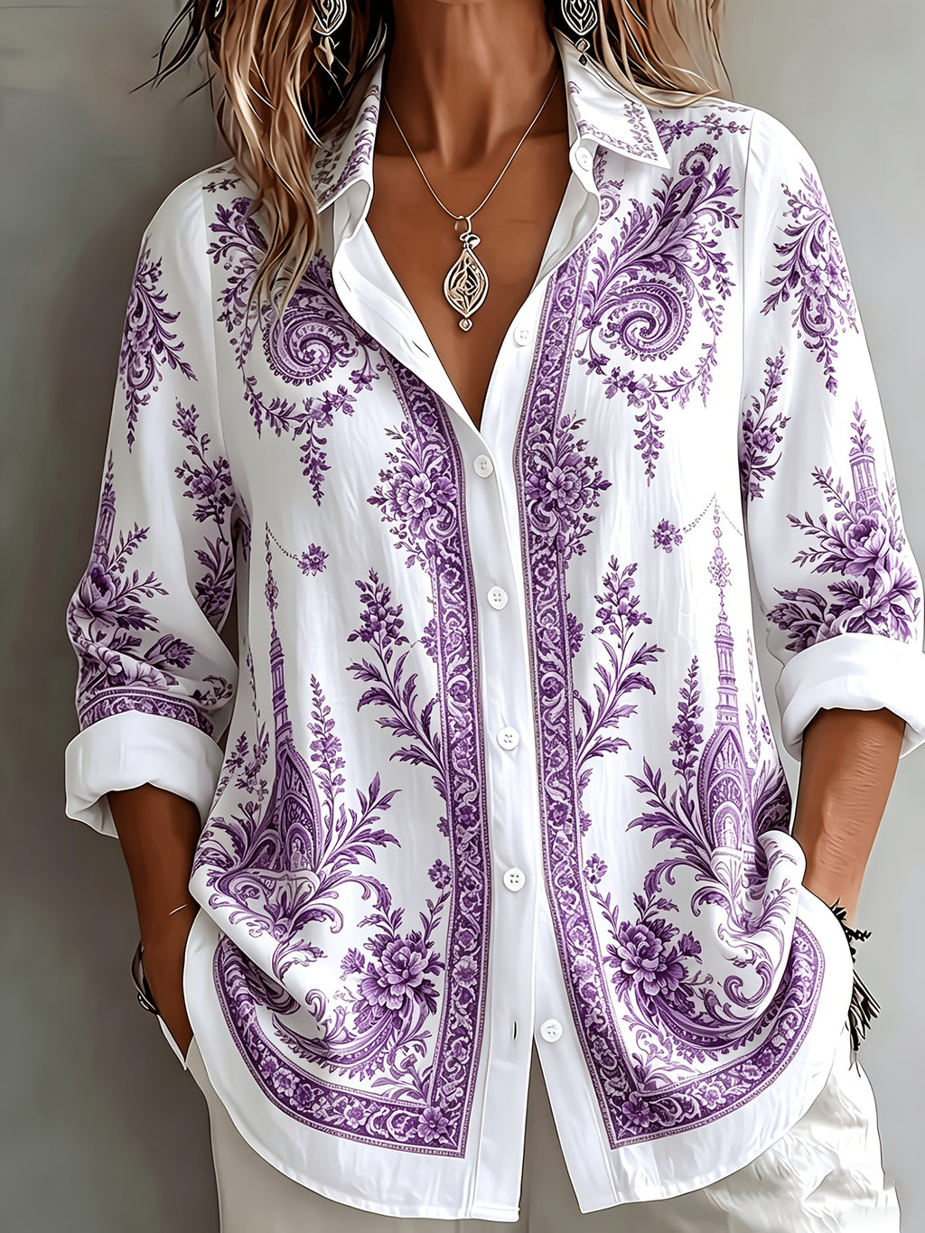 Velyn | Casual, elegante damesblouse – Ademende zomerbluis