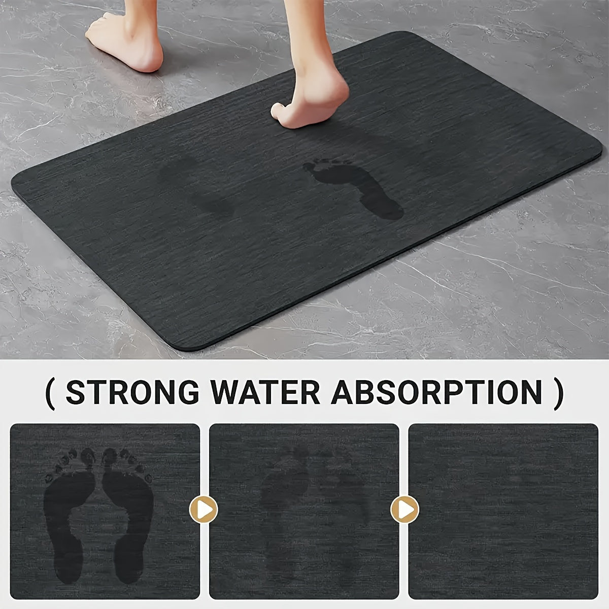StepNook | Grote L-vormige keukenmat – antislip siliconen onderkant, vloerkleed voor eetkamer en hal