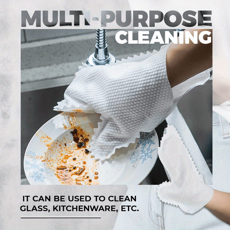 GloveClean | 50 stuks microvezel stofhandschoenen – multifunctioneel, nat en droog reinigen