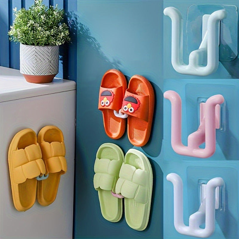 StickStep | 4 stuks kleurrijke zelfklevende rekken voor pantoffels en schoenen