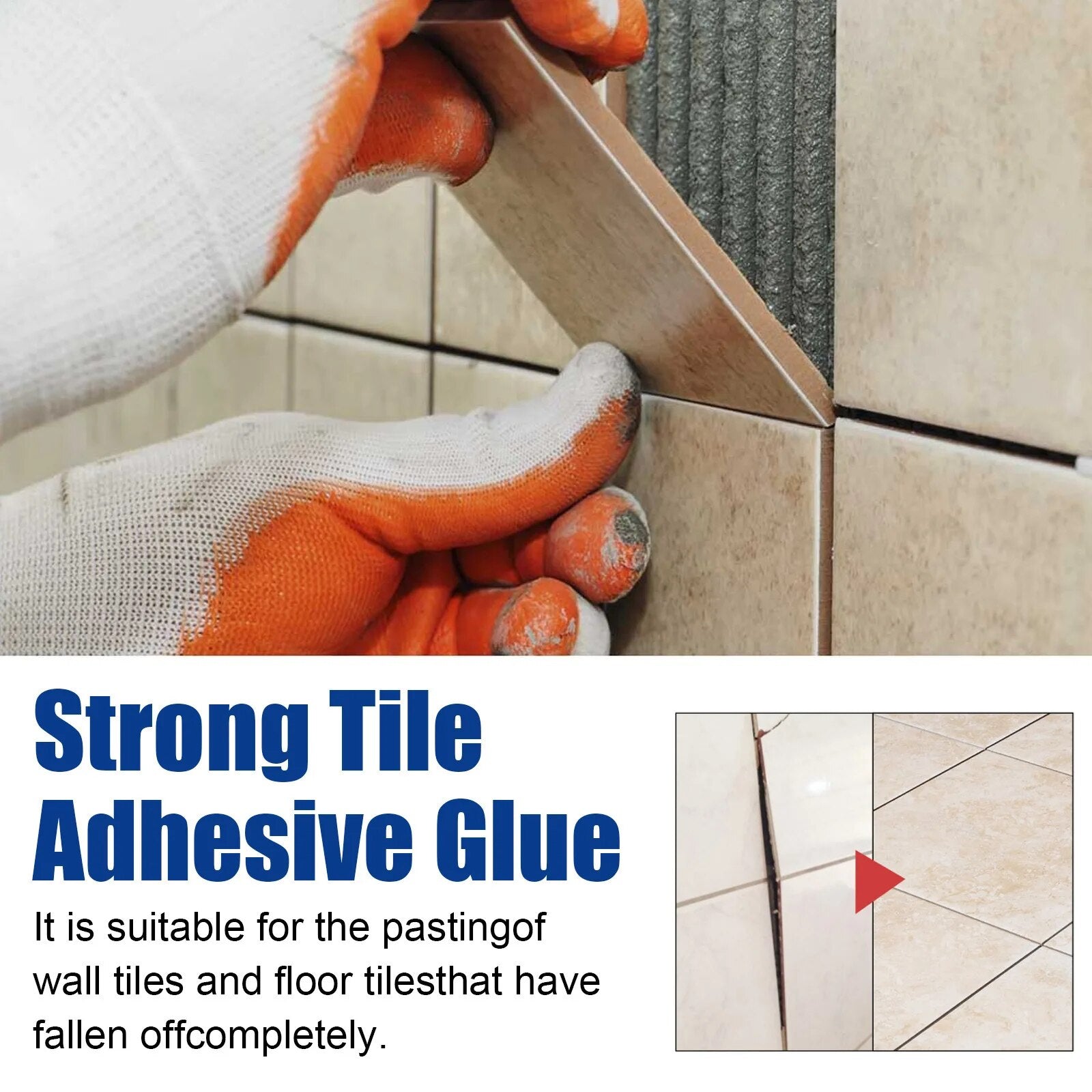 TileRenew | Tegelreparatieset - Snelle, gemakkelijke tegelreparatie voor badkamer, keuken en keramische tegels