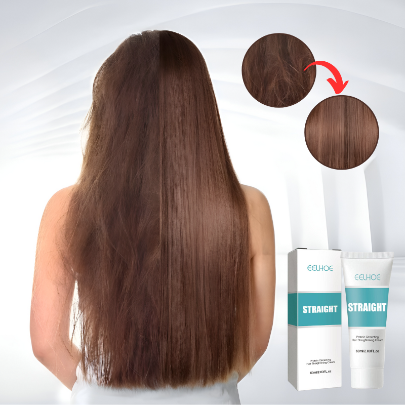 KeraSmooth | Instant Keratine Haarontkrullende Crème – Anti-Frizz, Glad, Glanzend & Frizz-Vrij Haarbehandeling