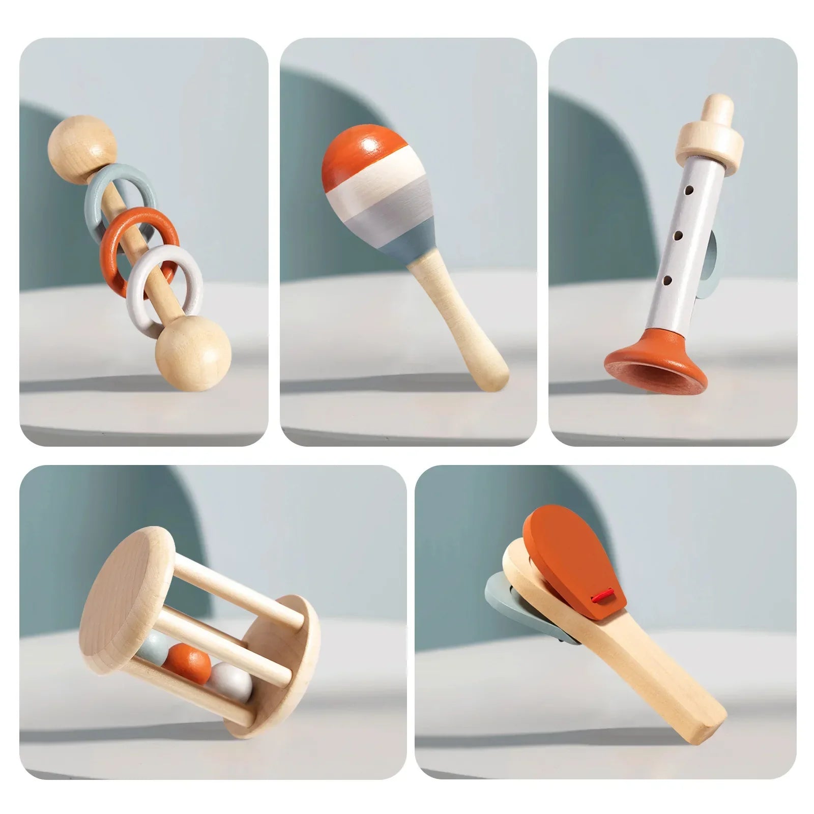 TinyTunes | Montessori houten muziekset voor kleuters - gestemde xylofoon, maracas en vroege leerinstrumenten