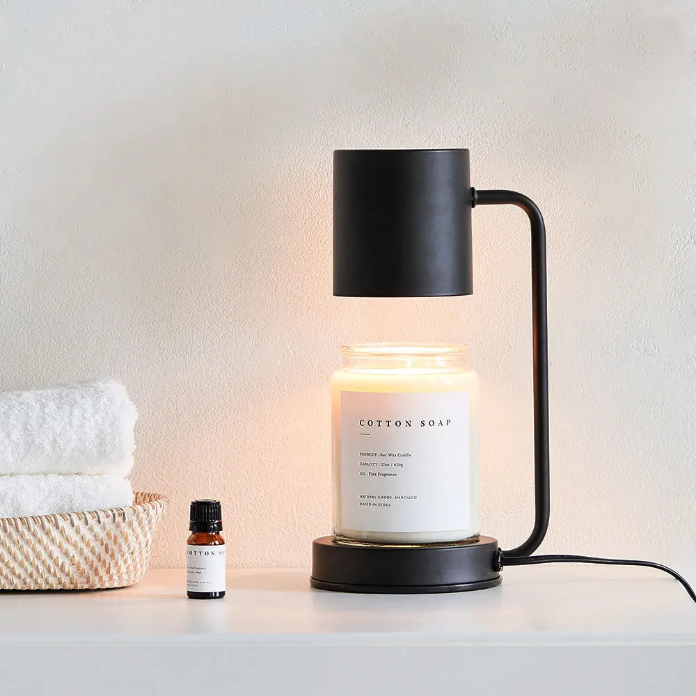 CalmFlame | Minimalistische dimbare kaarsverwarmer - Stijlvolle metalen kaarsverwarmer voor thuis, veilig en instelbaar licht