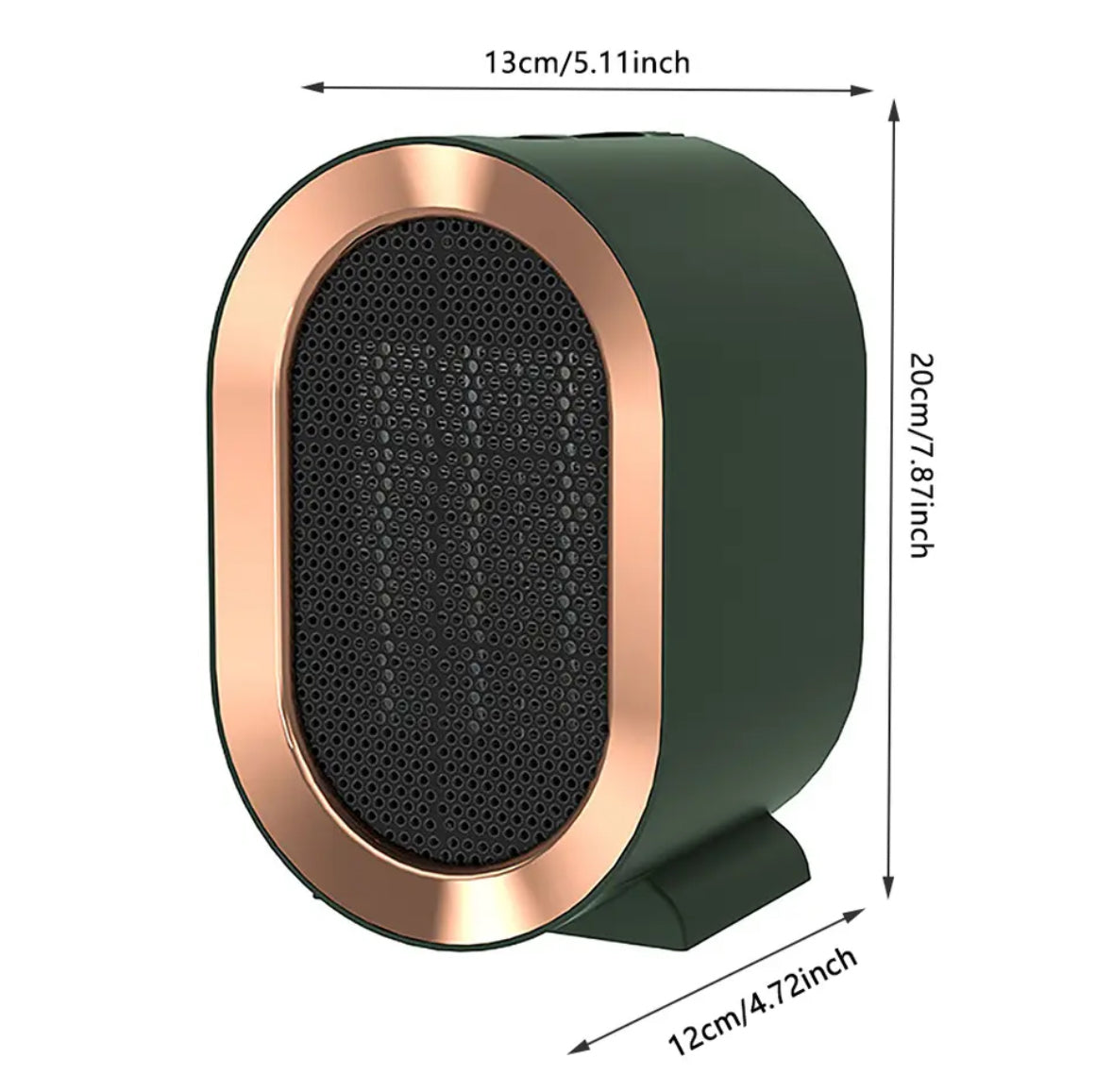 ThermoGo | Draagbare elektrische verwarming met efficiënt warmtebeheer en instelbare thermostaat