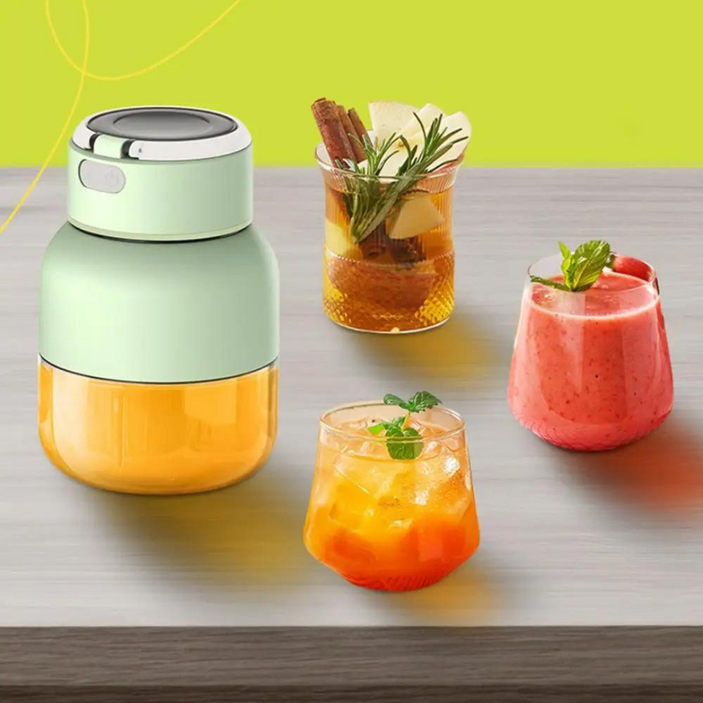 JuiceJet | 2-in-1 Draagbare Draadloze Oplaadbare Persoonlijke Sapcentrifuge & Blender voor Smoothies & Sapjes