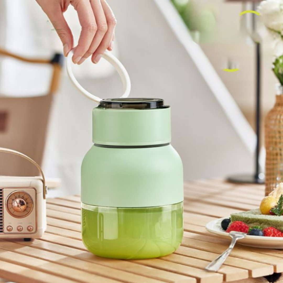 JuiceJet | 2-in-1 Draagbare Draadloze Oplaadbare Persoonlijke Sapcentrifuge & Blender voor Smoothies & Sapjes